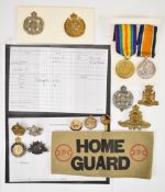 Pair of WW1 War and Victory Medals named to 373772 Pte C.B. Gravett (Charles. B. Gravett) 8 Lond