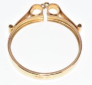 A 9ct gold mount, 4g