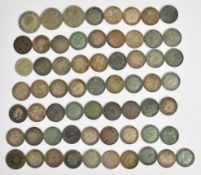 Pre 1947 British silver coinage comprising 45g pre 1920 and 36g pre 1947 together together with a
