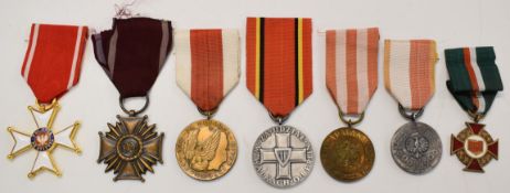 Polish (People's Republic) WW2 medal group of seven comprising Order of Polonia Restituta, Medal for