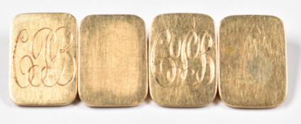 A pair of 9ct gold cufflinks, 9.7g