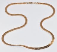 A 9ct gold curb link necklace, 14.4g, 45cm