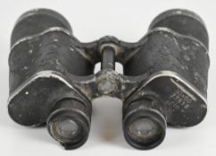 German WW2 10x50 Zeiss Dienstglas binoculars, stamped with manufacture code rln+ (Carl Zeiss, Jena),