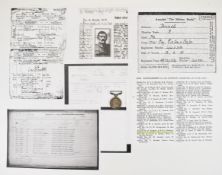 Military Medal (MM), to a potential double awarded MM soldier, named to 446500 Pte R. Brindle, 714th