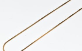 A 9ct gold necklace, 2.7g, 40cm