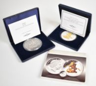 Two Westminster Coins limited edition 5oz 999/1000 silver coins, one numbered 113, for 2009 St