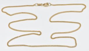 A 9ct gold chain/ necklace, 2.7g, 47cm