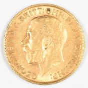 1911 George V gold full sovereign