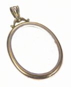 A c1900 9ct gold locket, 7.8g, 4.8 x 3cm