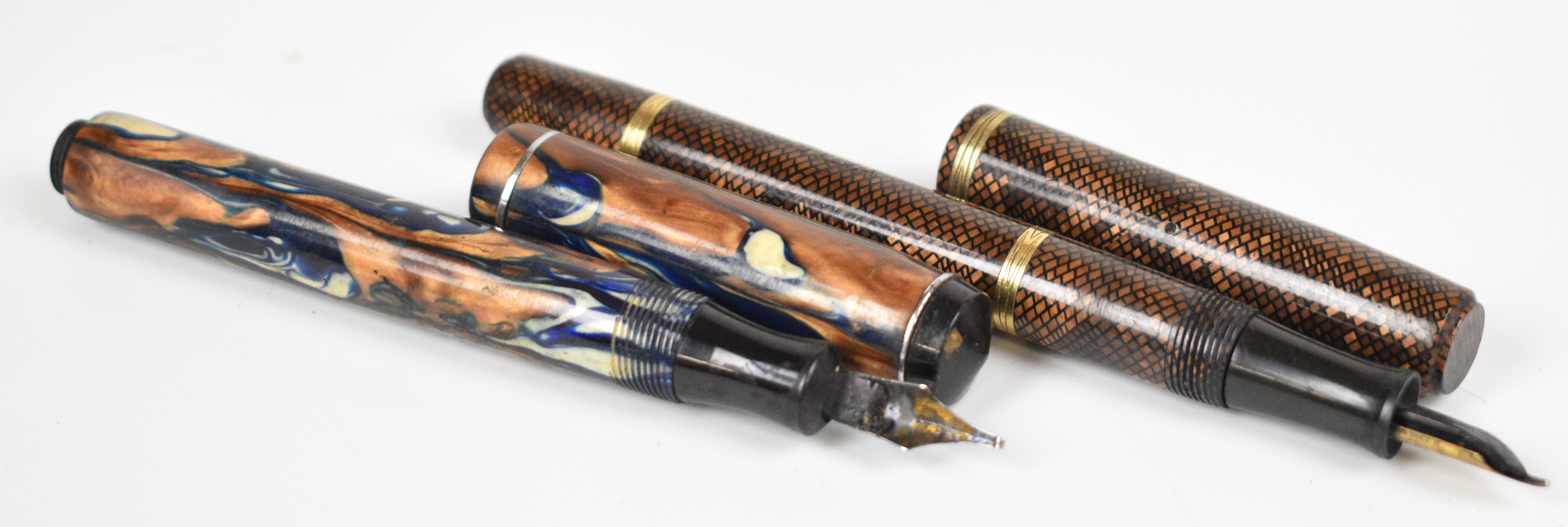 Ten fountain pens and propelling pencils including Waterman, Platignum, The De La Rue Pen, Mabie - Image 6 of 6