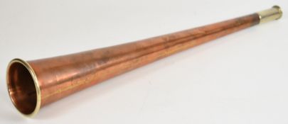 Kohler & Son Victorian copper and nickel telescopic coaching horn stamped 1851-1862, Kohler & Son