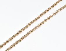 A 9ct gold chain, 15.6g, 61cm