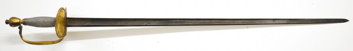 British Napoleonic era 1796 pattern Infantry Officer's sword the 83cm engraved blade decorated