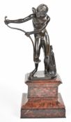 Ferdinand Barbedienne (1810-1892) bronze statue of Cupid, signed to rear of base and with