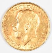 1912 George V gold full sovereign