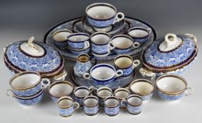 Large collection of Royal Worcester dinner and tea ware decorated in the Royal Lily pattern
