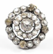 Georgian / Victorian gold and silver pendant set with paste, 17.7g, 3.2cm