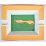 Rosenthal Andy Warhol ashtray and a mid century modern soda siphon, tallest 25cm