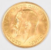 1915 George V gold half sovereign
