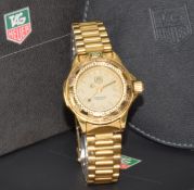 Tag Heuer Professional 4000 ladies wristwatch ref. 994.708A with date aperture, gold hands, luminous
