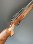 BSA Supersport .22 air rifle with chequered semi-pistol grip, raised cheek piece, adjustable trigger