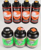 Seven tubs of shotgun or rifle cartridge re-loading powder comprising four Alliant Powder Unique and