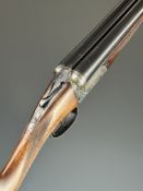 Webley & Scott 700 12 bore side by side ejector shotgun with named and engraved locks, engraved