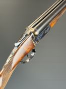 AYA No. 3 12 bore side by side shotgun with named and engraved locks, engraved underside, trigger
