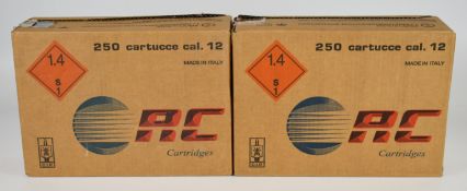 Five hundred 12 bore RC2 Competition Line 24g 7.5 shot shotgun cartridges, all in original boxes.