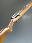 CZ 511 .22 semi-automatic rifle with chequered semi-pistol grip and forend, sling mounts and 14 inch