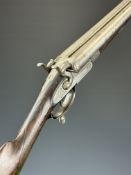Edwinson Green of Cheltenham and Gloucester 12 bore side by side hammer action shotgun with named