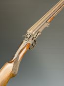 El Chimbo .410 side by side hammer action folding poacher's shotgun with chequered semi-pistol