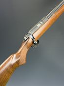 CZ 452-2E ZKM .22 bolt-action rifle with chequered semi-pistol grip, sling mounts, multi-shot