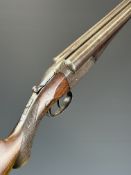 W Richards for Stanley Higham of Warrington 12 bore side by side ejector shotgun with engraved