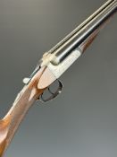 Joseph Bourne & Son 12 bore side by side shotgun with named and engraved locks, engraved