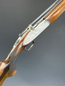 Rizzini 20 bore over and under ejector shotgun with engraved sidelock plates, underside, trigger
