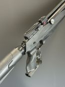 Reximex Myth .177 PCP air rifle with textured pistol grip, composite stock, 14 shot magazine,