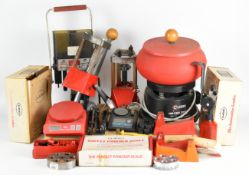 A collection of shotgun or rifle cartridge re-loading kit including Lee Load-All, Auto Disc Powder
