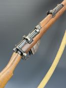 Deactivated Short Magazine Lee Enfield (SMLE) Mk III* .303 bolt-action rifle with adjustable sights,