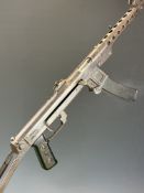 Deactivated Russian PPS42 7.62 sub machine gun with composite pistol grip, folding stock and 10 inch