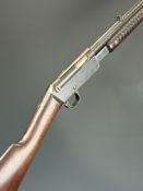 BSA .22 pump-action rifle with 'BSA Trade Mark' to the action, fixes sights and 21.5 inch barrel,
