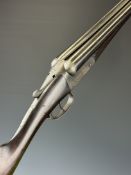 Charles Osbourne & Co Ltd 12 bore side by side shotgun with named and engraved locks, engraved
