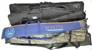 Eight shotgun or rifle slips including Beretta, BSA, Gunlugga, Field Sports Products, In Field