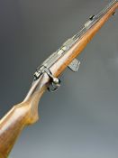 BRNO Model 2 .22 bolt-action rifle with chequered semi-pistol grip, sling mounts, multi-shot