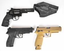 Three .177 CO2 air pistols Sig Sauer M17 serial number 21I4591-0 and P226 serial number 17G64847 and