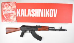 Cybergun Kalashnikov AK74 .177 CO2 air rifle with composite pistol grip, wooden stock, sling mounts,
