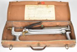 The Mitchell Henry Portable Clay Target Thrower shotgun clay pigeon trap, in original box with '