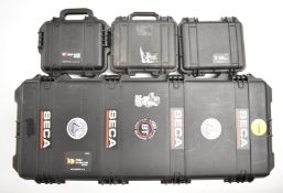 Four Peli Storm Case padded carry cases comprising iM3100 suitable for a rifle or shotgun (103 x
