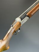 Bettinsoli 12 bore over and under ejector shotgun with engraved action, underside, trigger guard,
