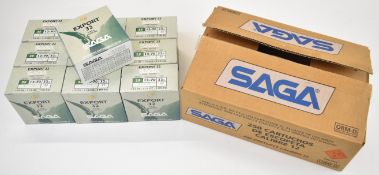 Two hundred and fifty 12 bore Saga 32g 00 shot shotgun cartridges, all in original boxes. PLEASE